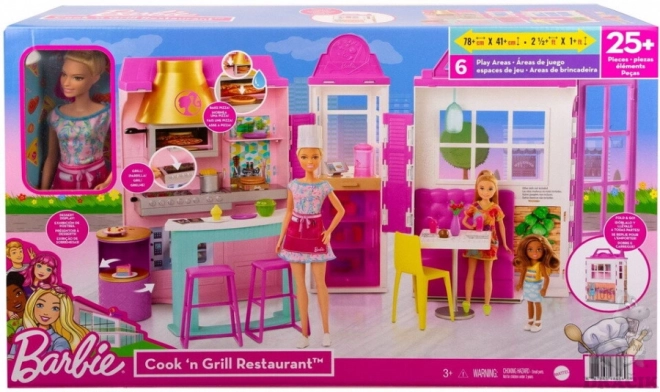 Barbie Koch- und Grill-Spielset mit Puppe