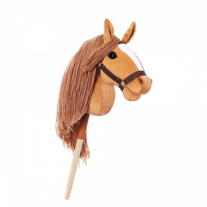 Holzpferd auf Stab Hobby Horse HOPPIHORSE Kastanienbraun