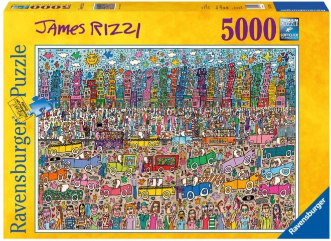 Ravensburger Puzzle: Stadt von James Rizzi mit 5000 Teilen