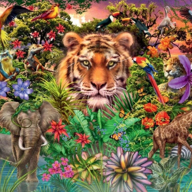 Puzzle exotische Tiere 1000 Teile