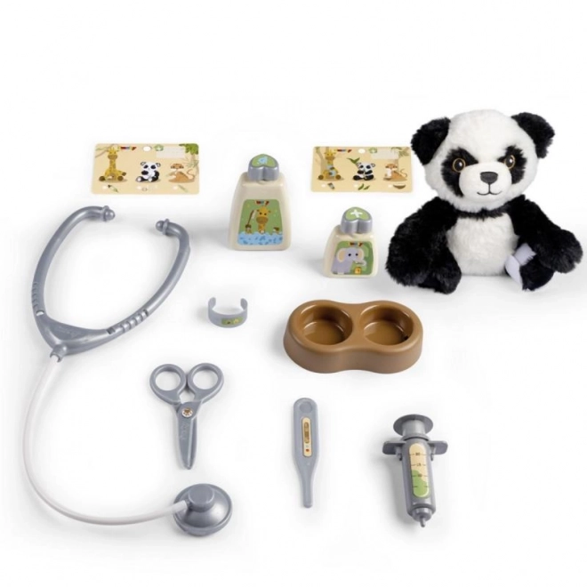 Tierarzt-Set mit Panda und Transportbox