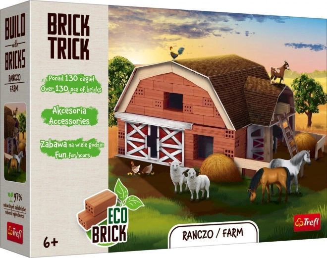 Trefl Brick Trick Farmhaus Baukasten