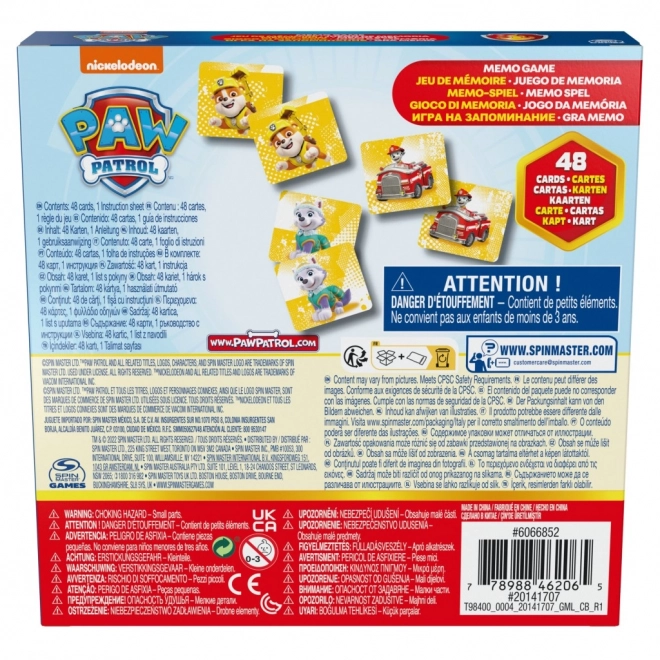 Paw Patrol Memory-Spiel