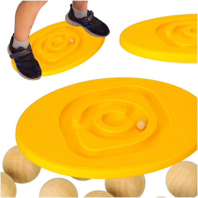 Balance Board mit Labyrinth für Kinder Gelb
