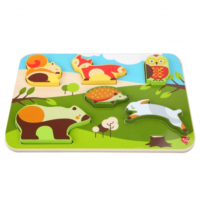 Lucy & Leo Waldtiere Holzpuzzle 7 Teile