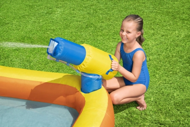 Wasservergnügungspark BESTWAY für Kinder 5+ Rutsche + Basketballkorb + Tunnel + Dusche