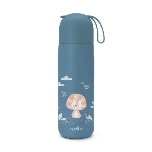 Thermos mit Silikongriff 400ml, Powder Blue