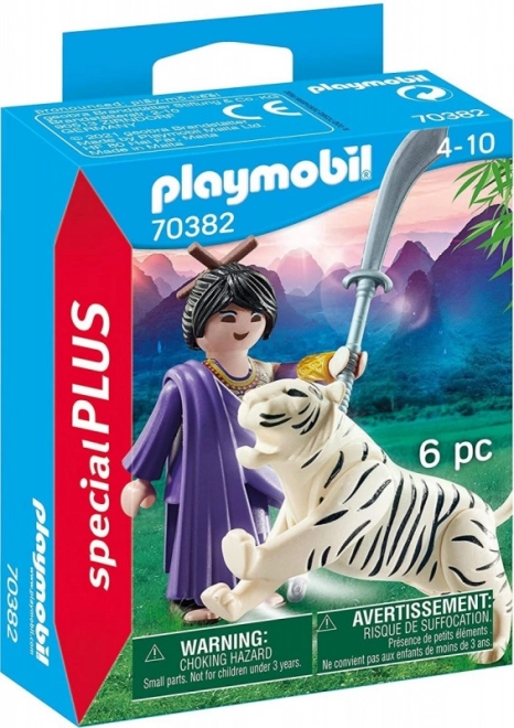 Asiatische Kämpferin mit Tiger Spielset von Playmobil