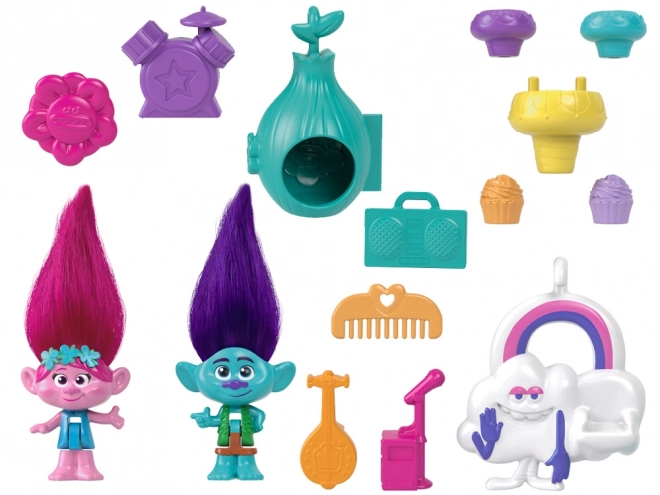 Polly Pocket Trolls Klappbares Haus Poppy