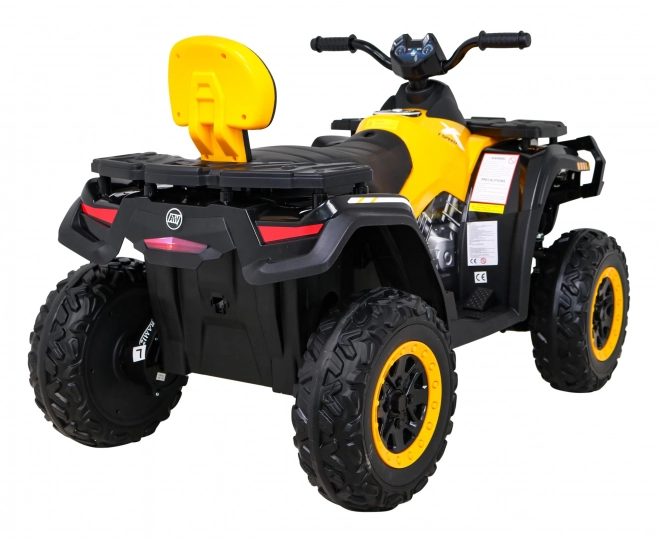 Quad XT-Speed für Kinder Gelb + 4x4 + EVA + langsamer Start + Radio MP3 + LED-Diode