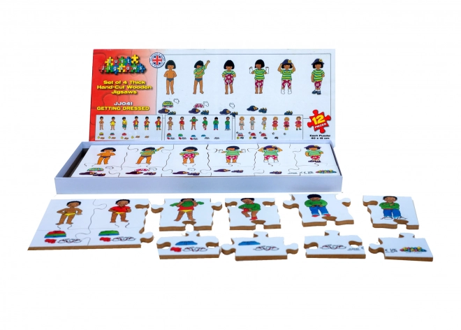 Oblékání Holzpuzzle Set