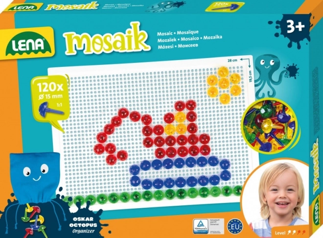 Lena Kleine Transparente Mosaik – Kleine Mosaik, 10 mm transparent (140 Stück)