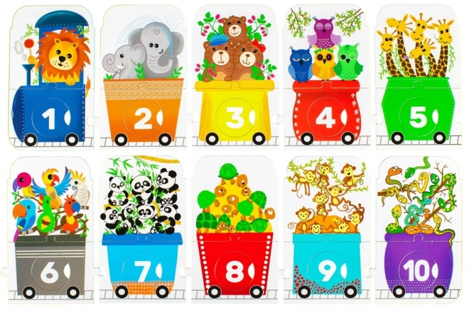 Puzzle ZOO Express - Zähle mit mir 30 Teile