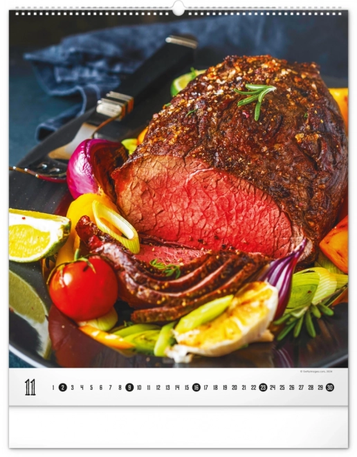 Notique Wandkalender Gourmet 2025