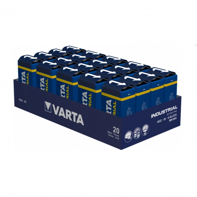 9V Alkalibatterie Varta Industrial Pro