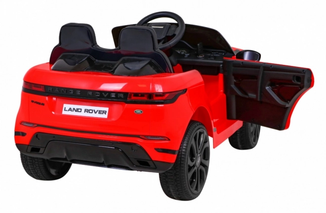 Elektrisches Auto Range Rover Evoque rot