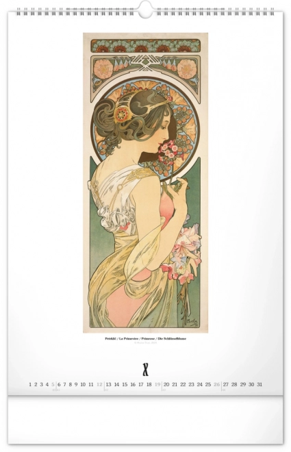 Wandkalender Alfons Mucha 2025