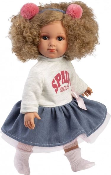 Realistische Puppe Llorens Elena mit weichem Textilkörper - 35 cm
