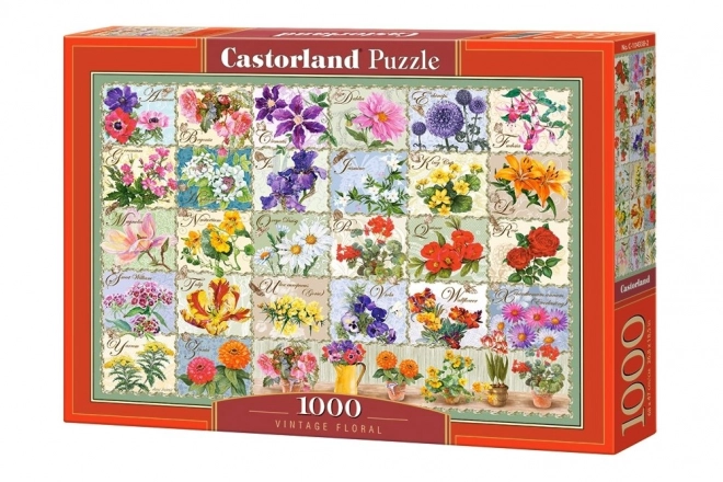 Vintage Blumen Puzzle 1000 Teile