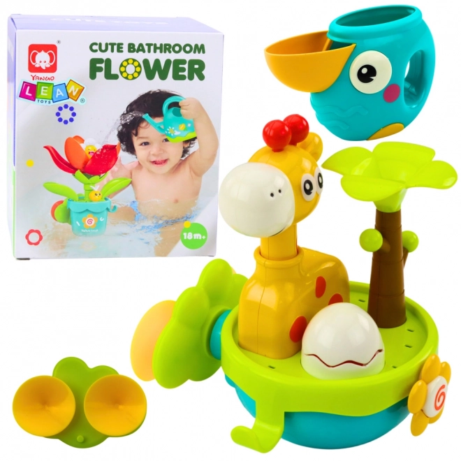Buntes Badespielzeug - Giraffe