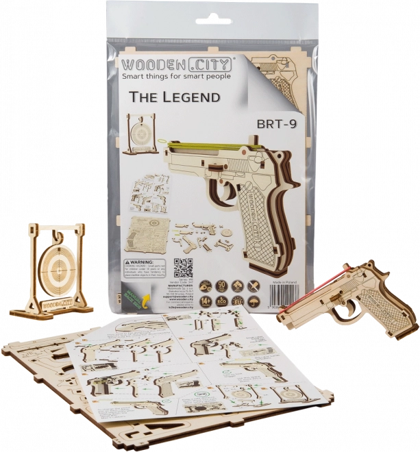 Holzpuzzle 3D Pistole Die Legende