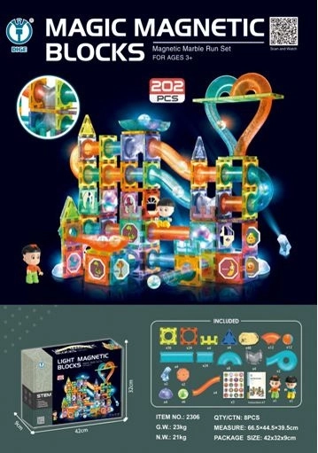 Magnetische Baukasten 202 Teile