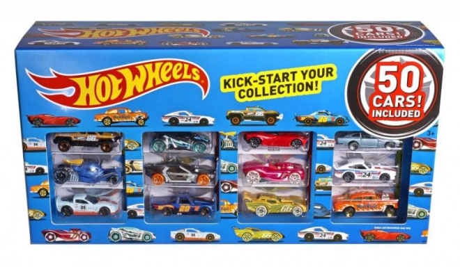 Hot Wheels Geschenkset mit 50 Fahrzeugen