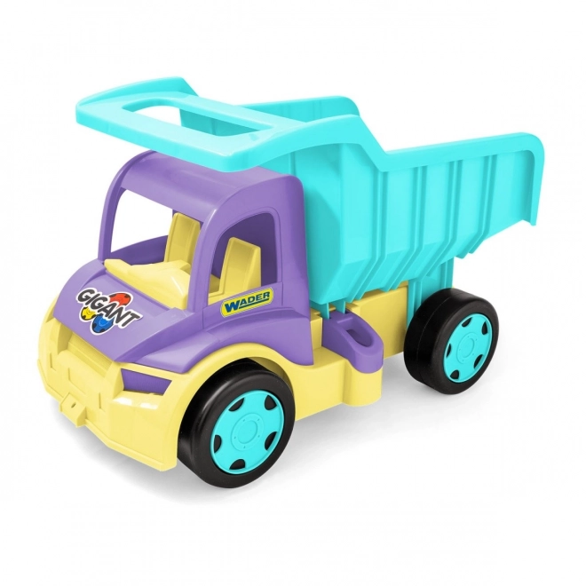 Großer lila-türkis Kipper Gigant Truck