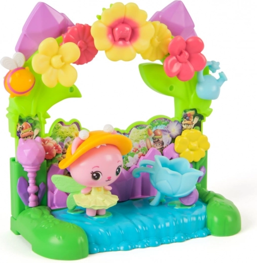 Interaktive Blume und bewegliche Elemente