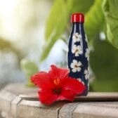 Thermos mit Blumenmotiv