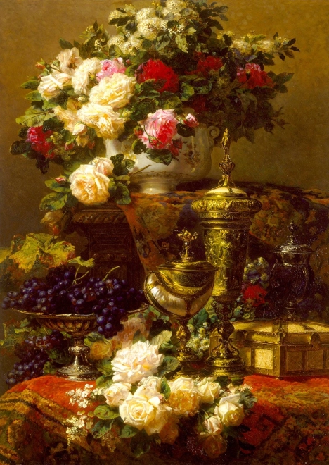 ENJOY Puzzle Jean‑Baptiste Robie: Blumen und Früchte 1000 Teile