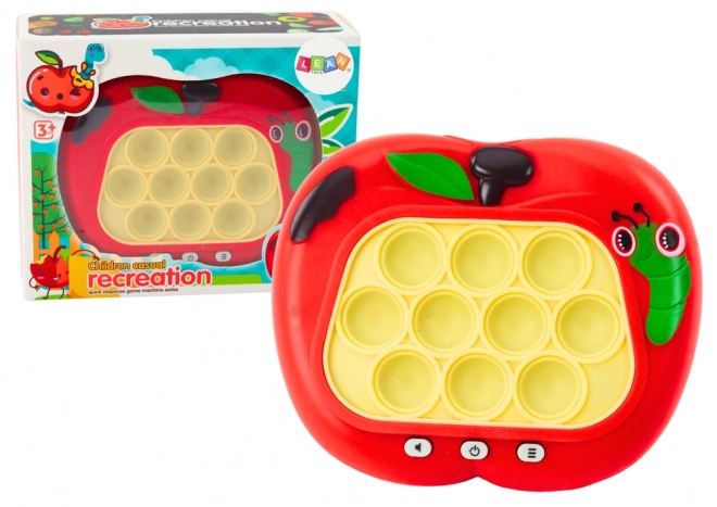 Geschicklichkeitsspiel Pop-It Apfel Rot Sensorisches Pad