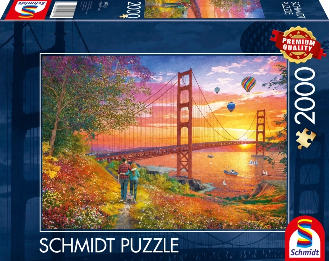 Puzzle Spaziergang zur Golden Gate Bridge 2000 Teile