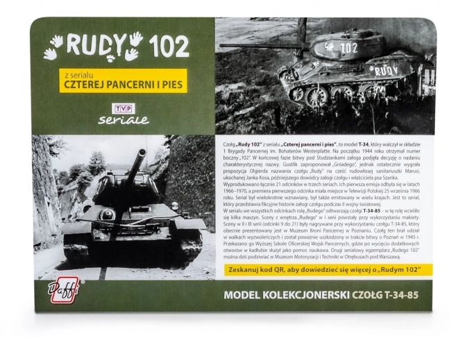 Modellpanzer T-34 Rudy 102