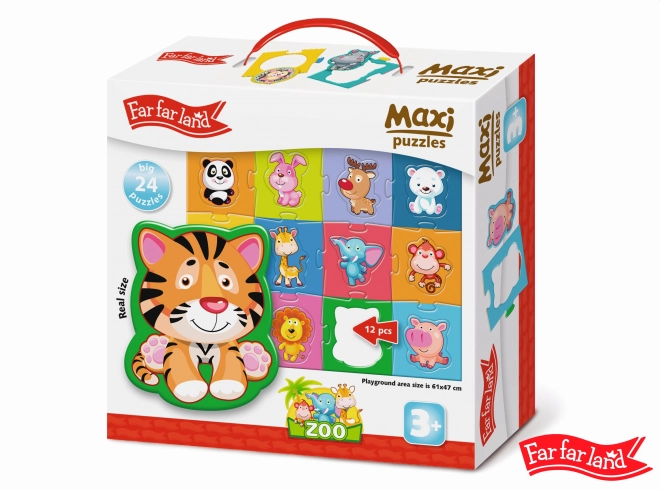 Maxi-Puzzle Zoo Tiere Far Far Land