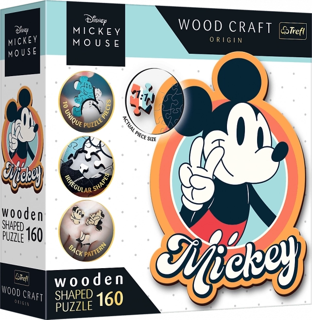 Holzpuzzle Retro Disney Micky Maus