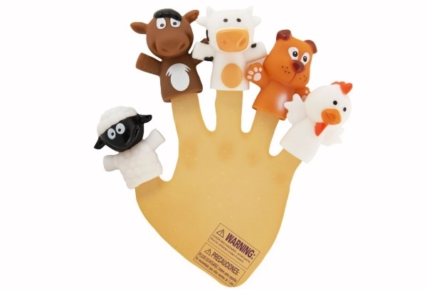 Fingerpuppen Haustier Bauernhof Gummi