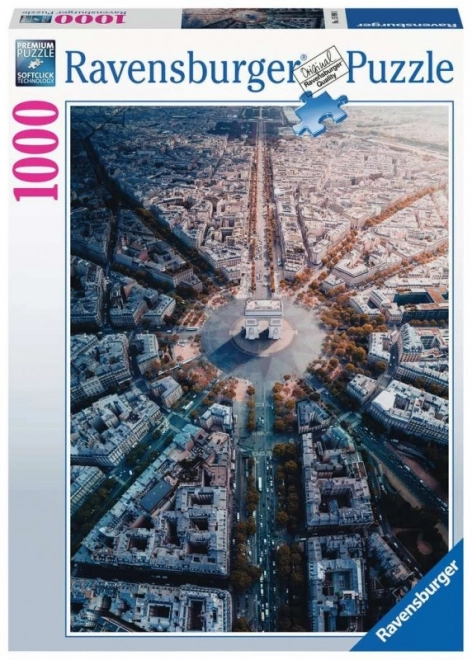 Puzzle 1000 Teile Paris aus der Vogelperspektive