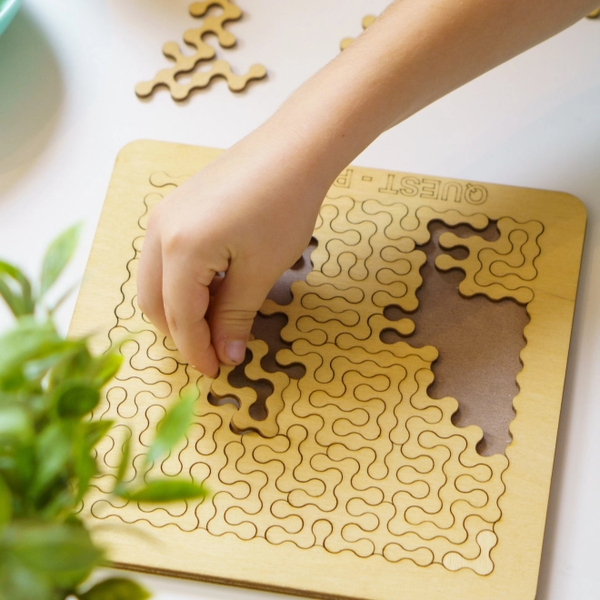 Holzpuzzle-Herausforderung von EscapeWelt