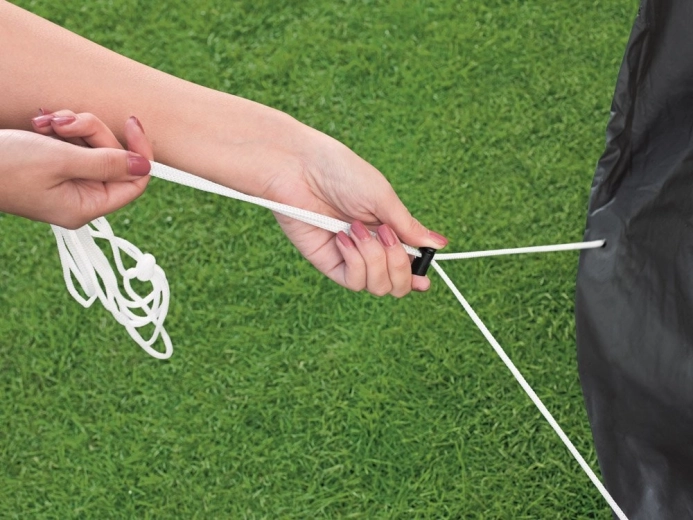 Sichere Befestigung mit Schnüren