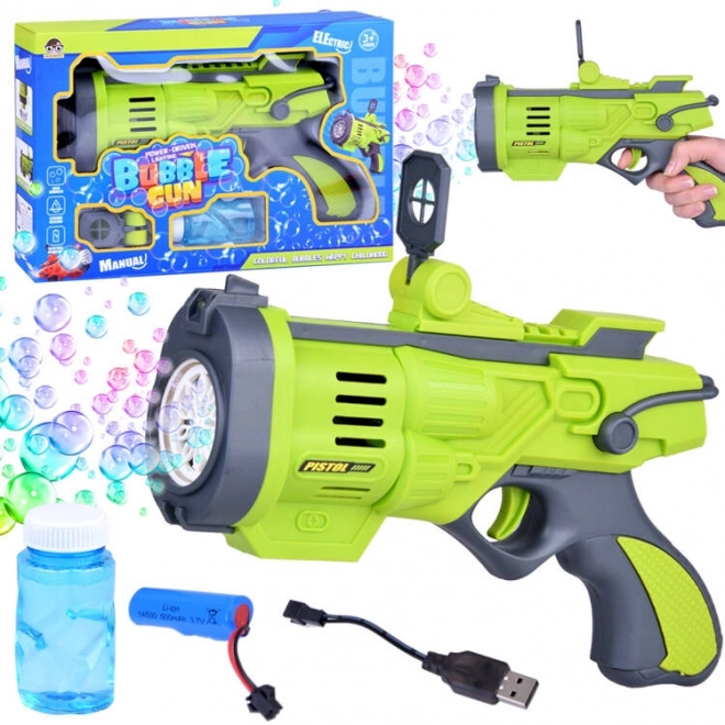 Seifenblasenpistole für Regenbogenblasen