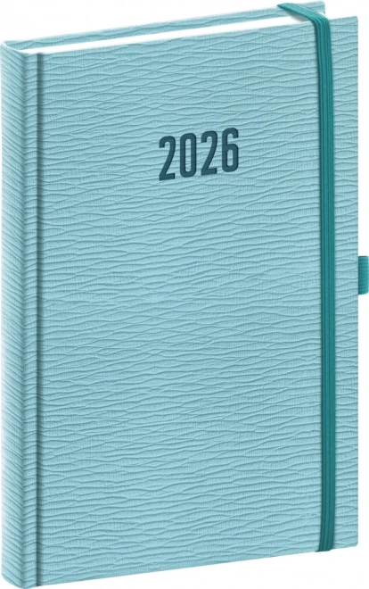 Tageskalender Notique Rivoli 2026 hellblau 15 x 21 cm