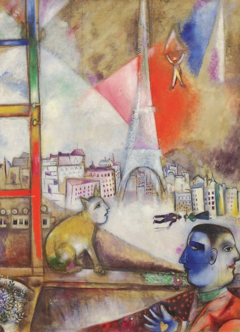 Puzzle Paris durch das Fenster 1000 Teile