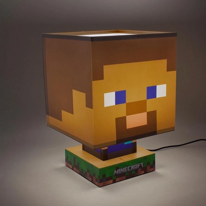 Minecraft Steve Icon Lampe