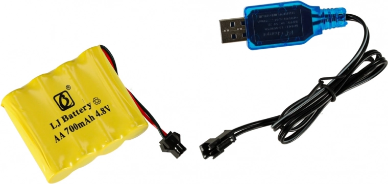 Wiederaufladbarer Akku und USB‑Laden