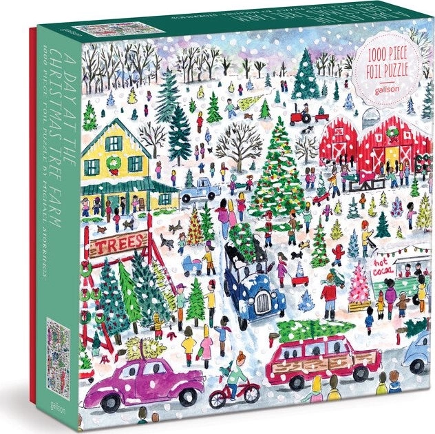 Galison Puzzle Weihnachtsbaum-Farm 1000 Teile