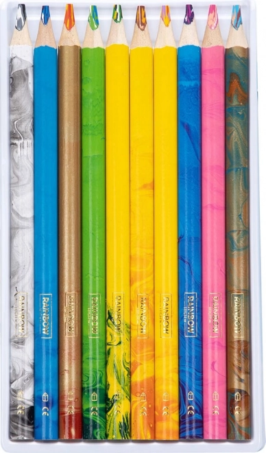 Bunte Jumbo-Dreiecksstifte Rainbow High von ASTRA, 10er Set