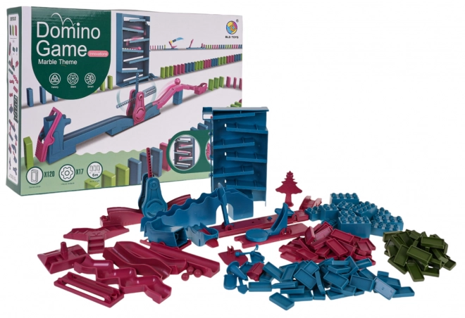 Bunter Domino-Set mit 130 Teilen