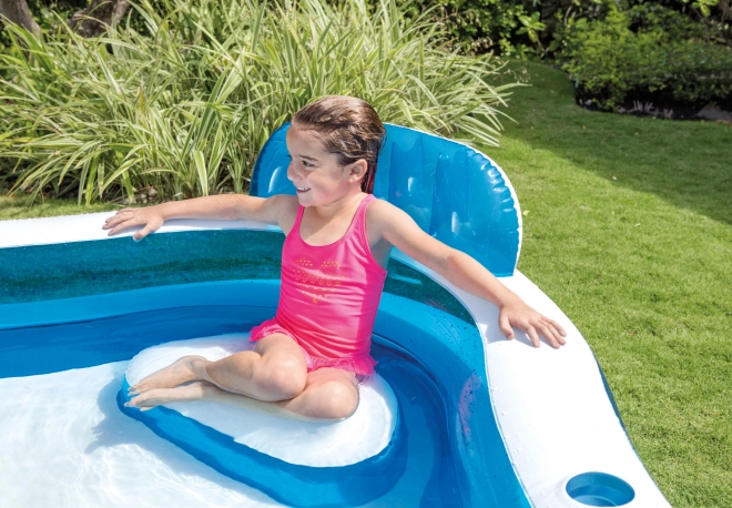 Aufblasbarer Gartenpool mit Sitzen
