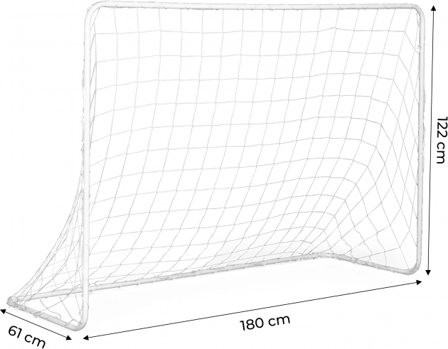 Zwei Fußballtore mit Fußballnetz 180x122cm ECOTOYS